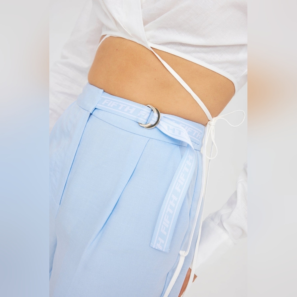 Saks Fifth Ave-THE FIFTH LABEL Acclaimed Pant in Sky Blue —new with tag - Picture 3 of 11